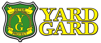 Yard Guard logo with shield and motto.
